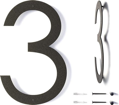 12 inch metal house numbers|12 inch building address numbers.